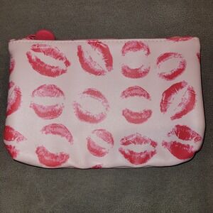 1psy Kisses Lips Cosmetic Makeup Bag Pouch 7"x 5"